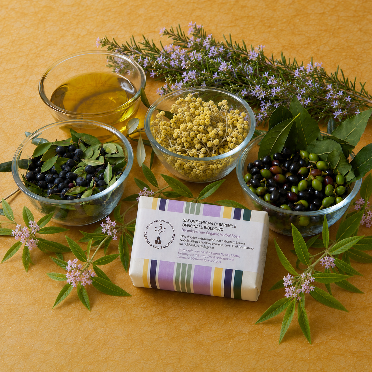 SAPONE CHIOMA DI BERENICE OFFICINALE BIOLOGICO PER CAPELLI